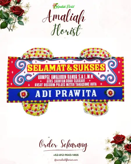 Papan Bunga Ucapan Selamat Teja